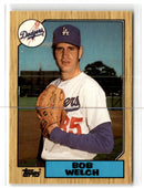 1987 Topps Tiffany Bob Welch