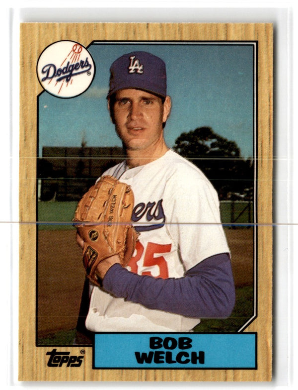 1987 Topps Tiffany Bob Welch #328