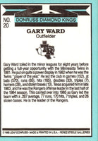 1986 Leaf Gary Ward #20