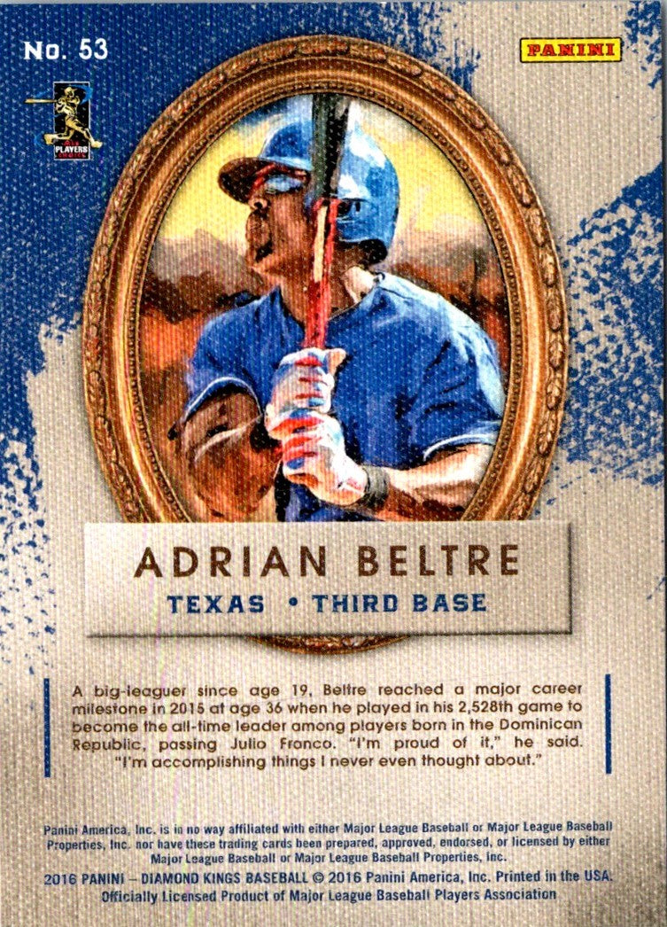 2016 Panini Diamond Kings Adrian Beltre