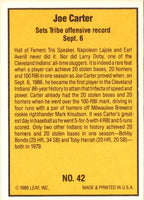 1986 Donruss Highlights Joe Carter #42