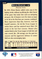 1994 Collector's Choice Brian Hunter #659 Silver Signature