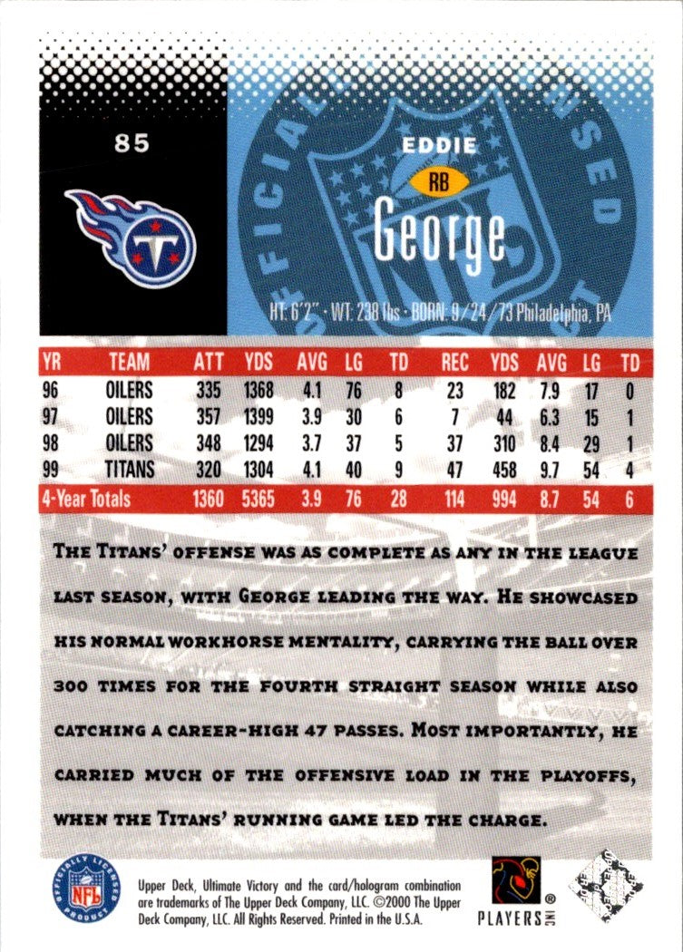 2000 SP Authentic Eddie George