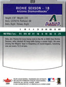 2004 SkyBox LE Richie Sexson