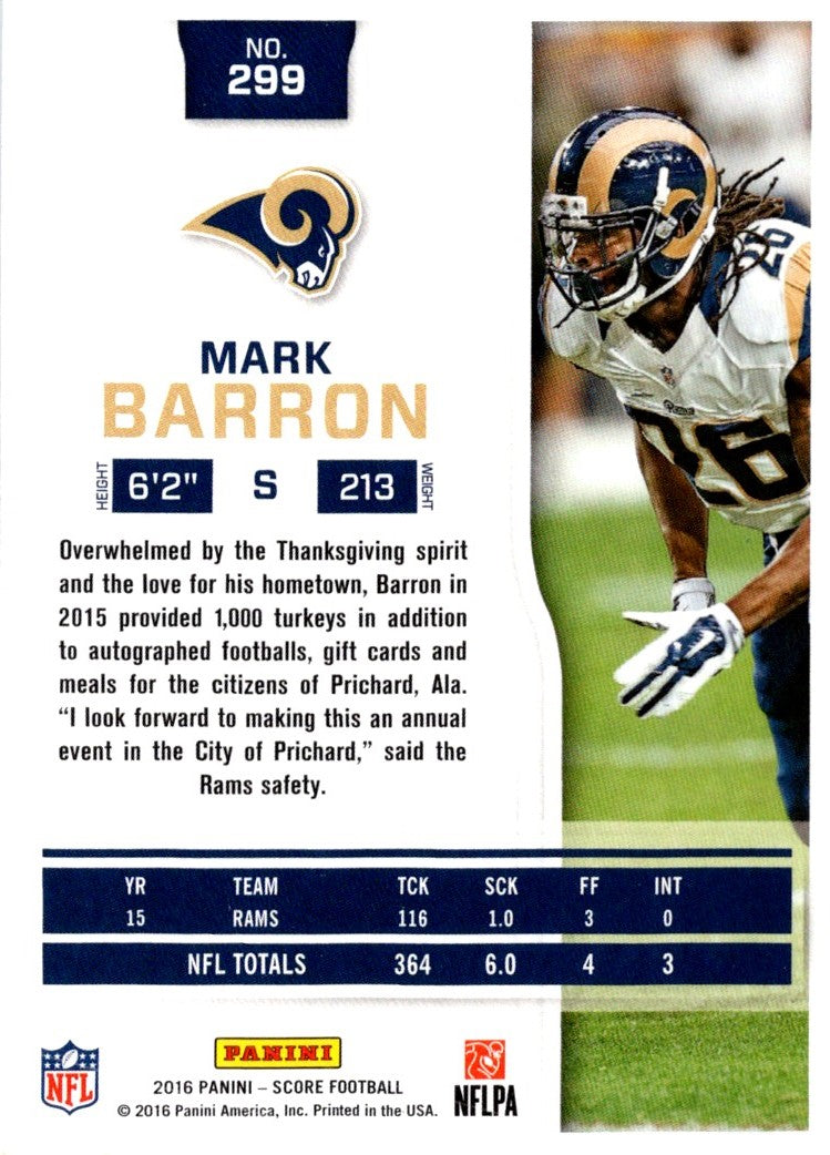 2016 Score Mark Barron