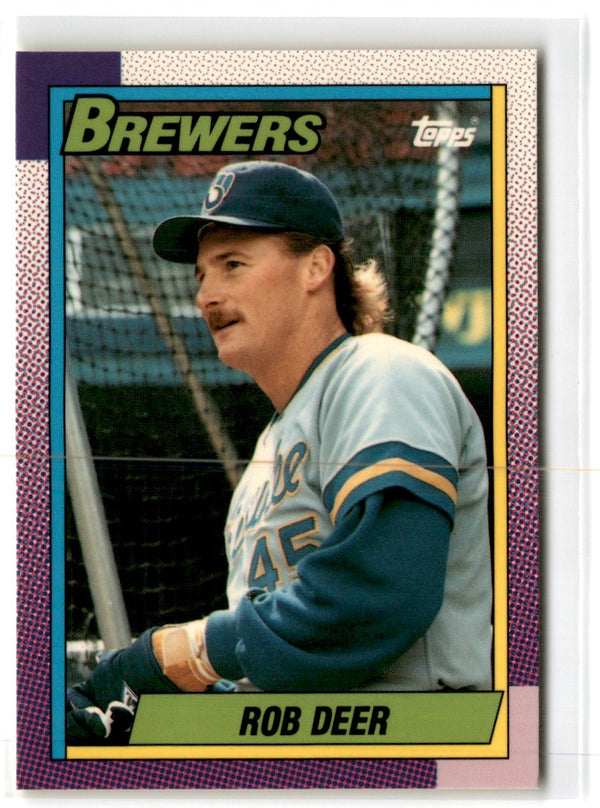 1990 Topps Tiffany Rob Deer #615