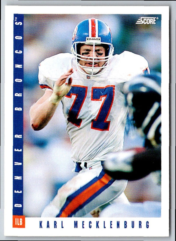 1993 Score Karl Mecklenburg #192