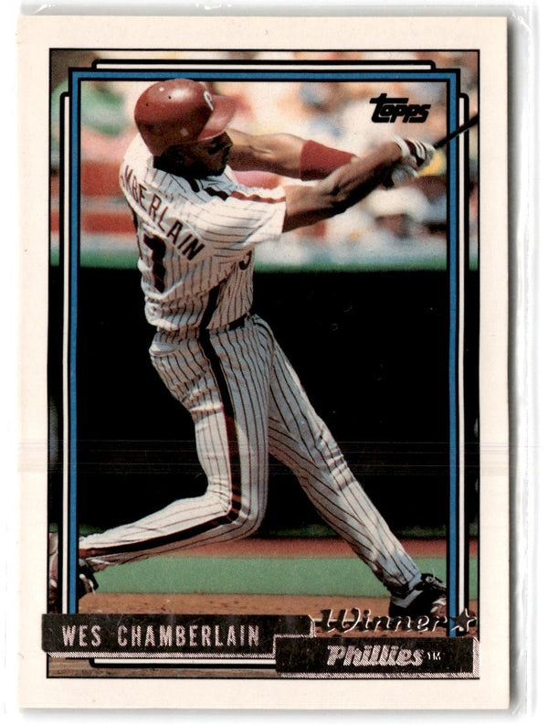 1992 Topps Gold Winners Wes Chamberlain #14