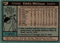 1980 Topps Eddie Whitson #561