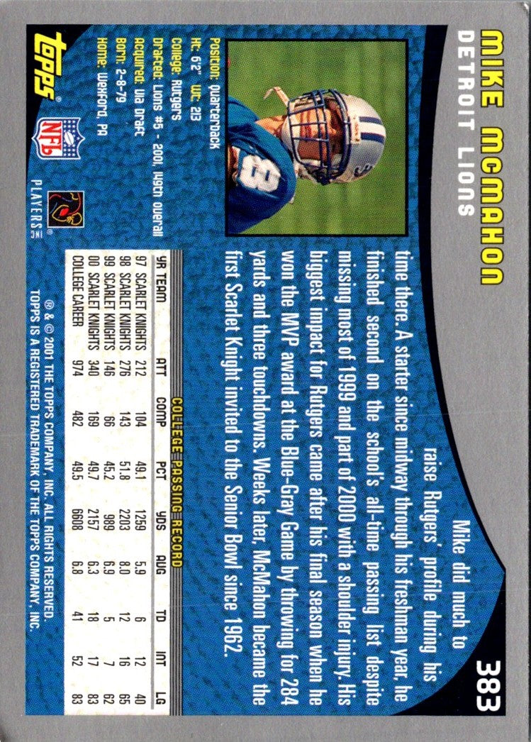 2001 Topps Mike McMahon