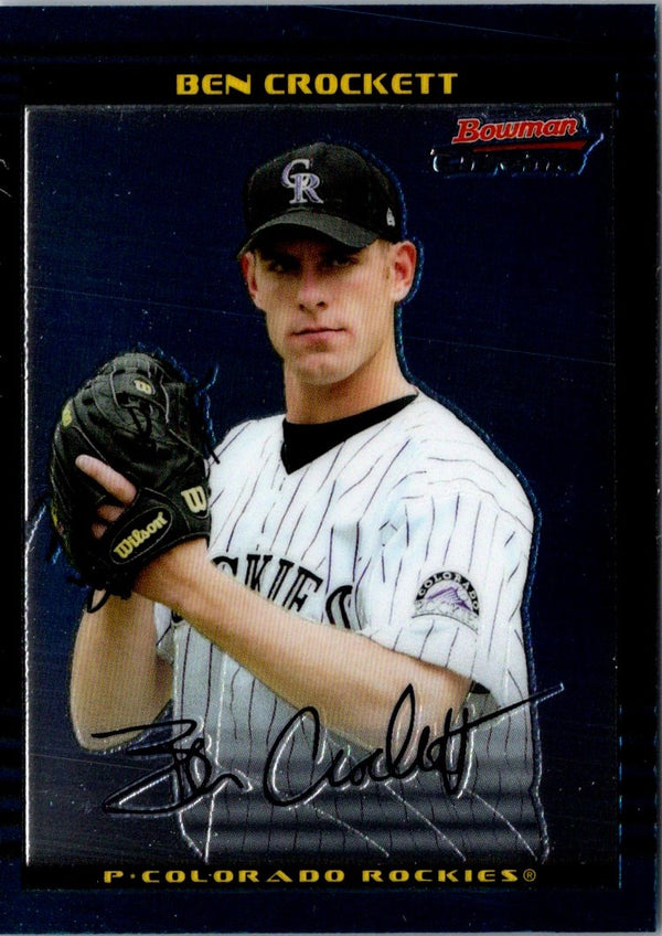 2002 Bowman Draft Picks & Prospects Ben Crockett #BDP31 Rookie