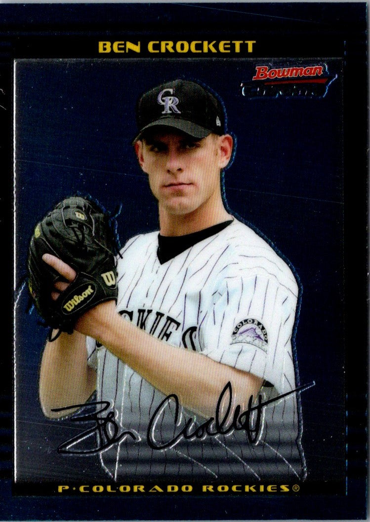 2002 Bowman Draft Picks & Prospects Ben Crockett