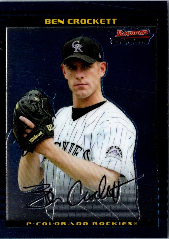 2002 Bowman Draft Picks & Prospects Ben Crockett #BDP31 Rookie