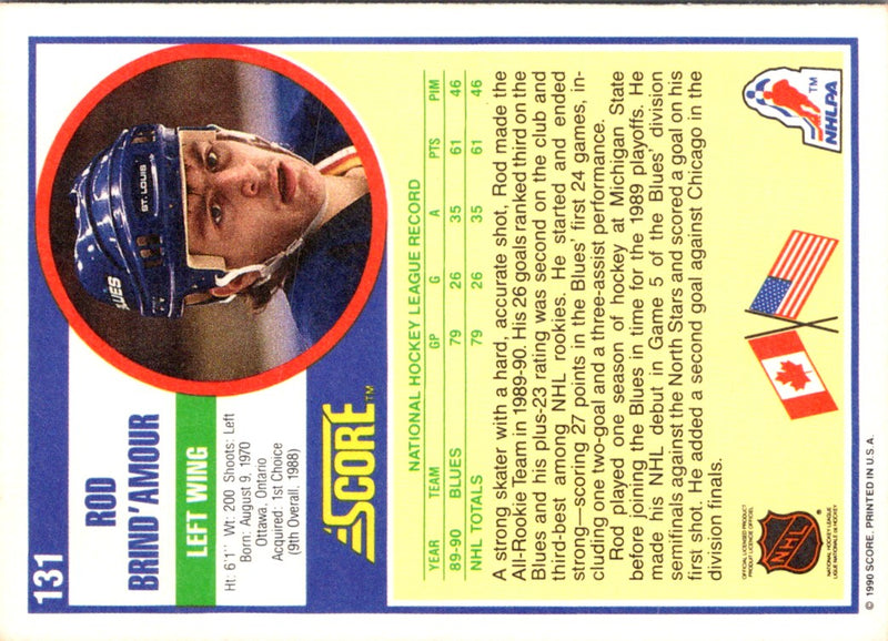 1990 Score Rod Brind'Amour