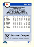 1991 Line Drive AA Jerry Rub #14
