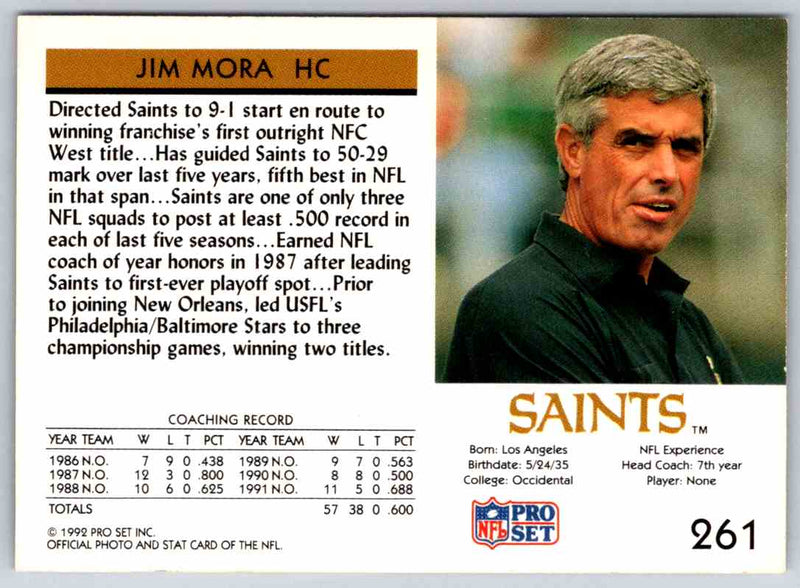 1992 Proset Jim Mora