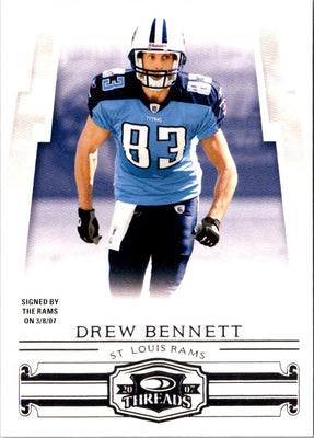 2007 Donruss Threads Drew Bennett #50