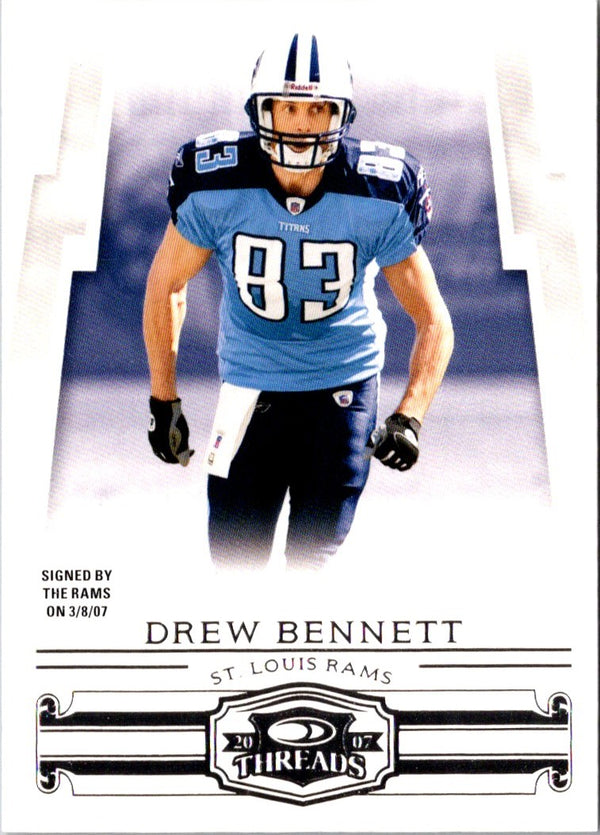 2007 Donruss Threads Drew Bennett #50