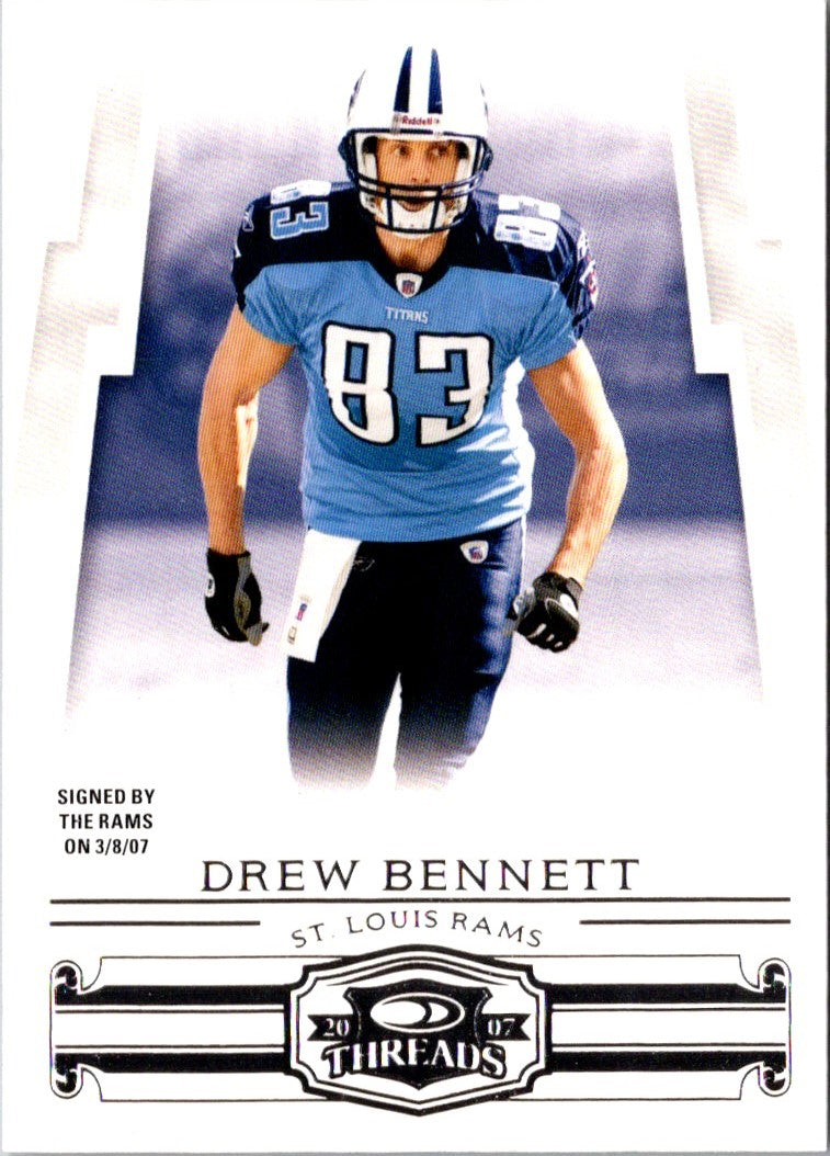 2007 Donruss Threads Drew Bennett