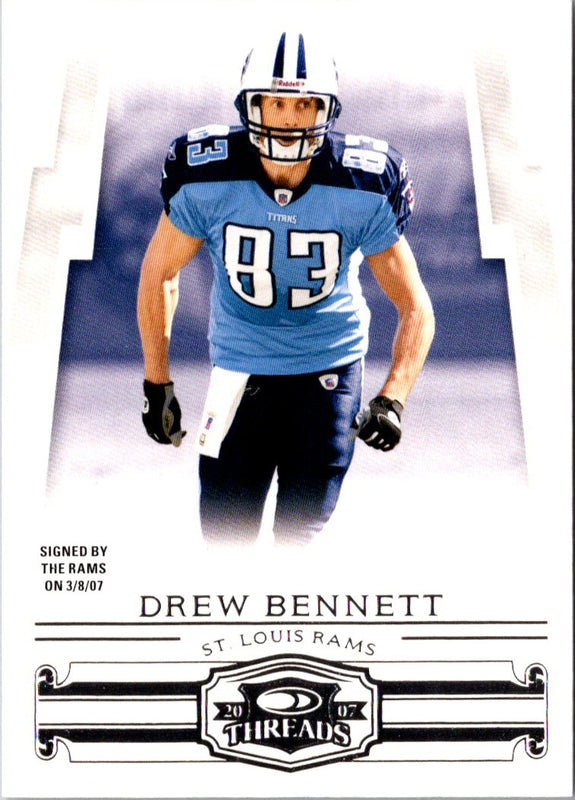 2007 Donruss Threads Drew Bennett #50