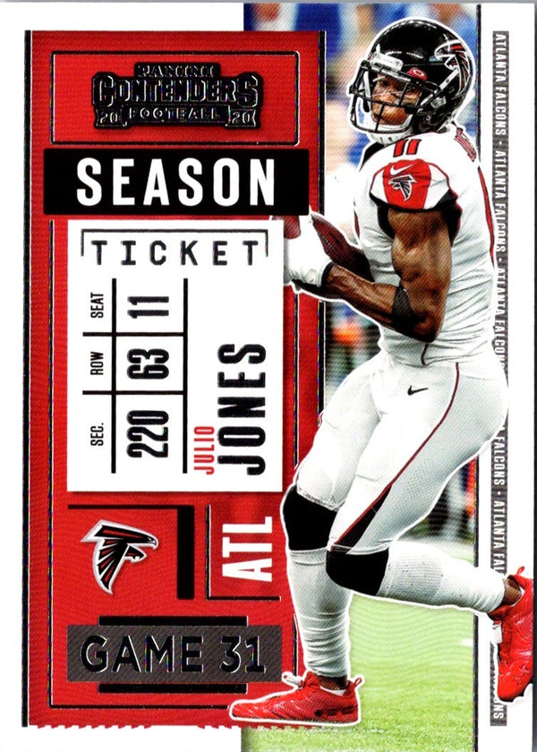 2020 Panini Contenders Red Zone Julio Jones #97