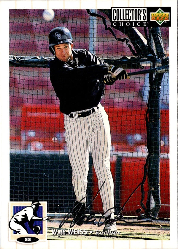 1994 Collector's Choice Walt Weiss #488 Silver Signature