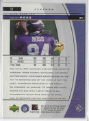 1999 Upper Deck Black Diamond Randy Moss Wr