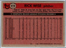 1981 Topps Rick Wise
