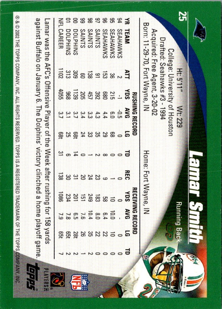 2002 Topps Lamar Smith