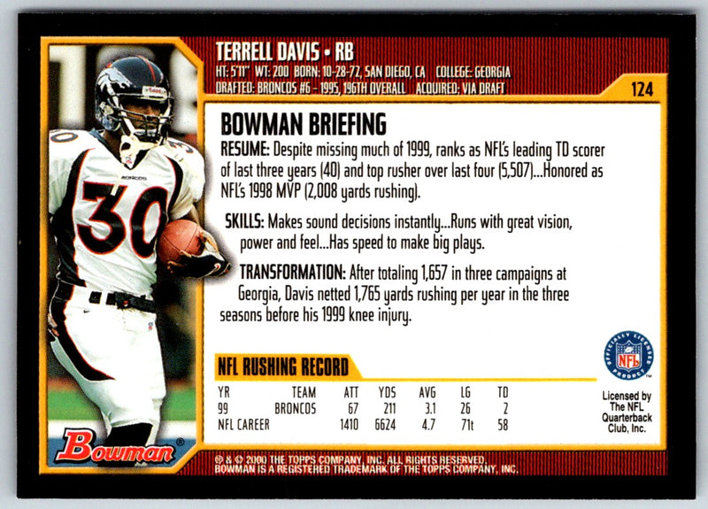 2000 Bowman Terrell Davis