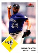 2003 Fleer Tradition Update Shawn Chacon