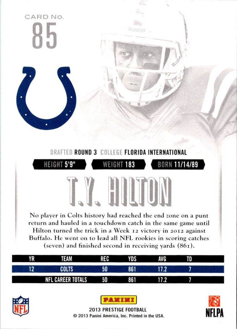 2013 Panini Prestige T.Y. Hilton