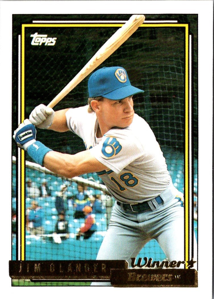 1992 Topps Gold Winners Jim Olander