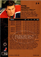 1991 Parkhurst Craig Simpson #54