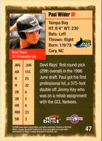 1998 Team Best Paul Wilder #47