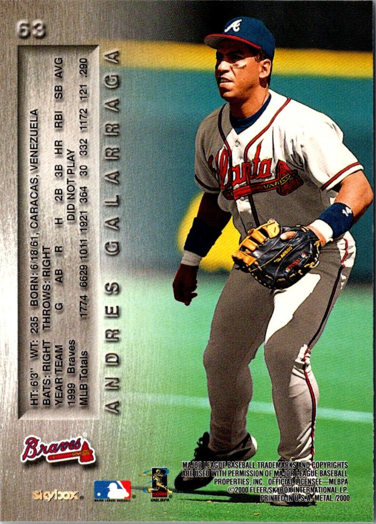 1999 Upper Deck Challengers for 70 Andres Galarraga