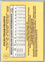 1985 Donruss Julio Franco #94