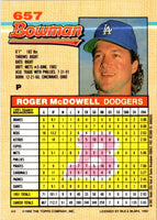 1992 Bowman Roger McDowell #657