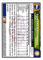 2008 Topps Opening Day Yovani Gallardo #17