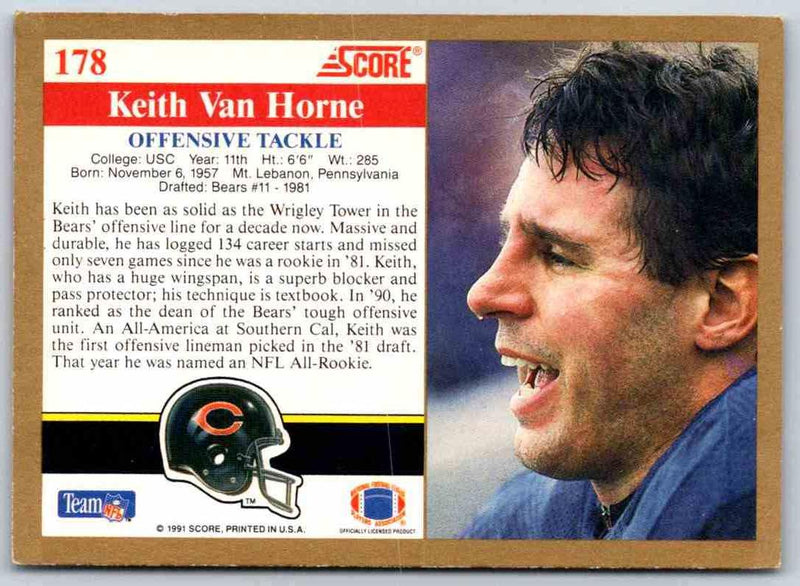 1991 Score Keith Van Horne