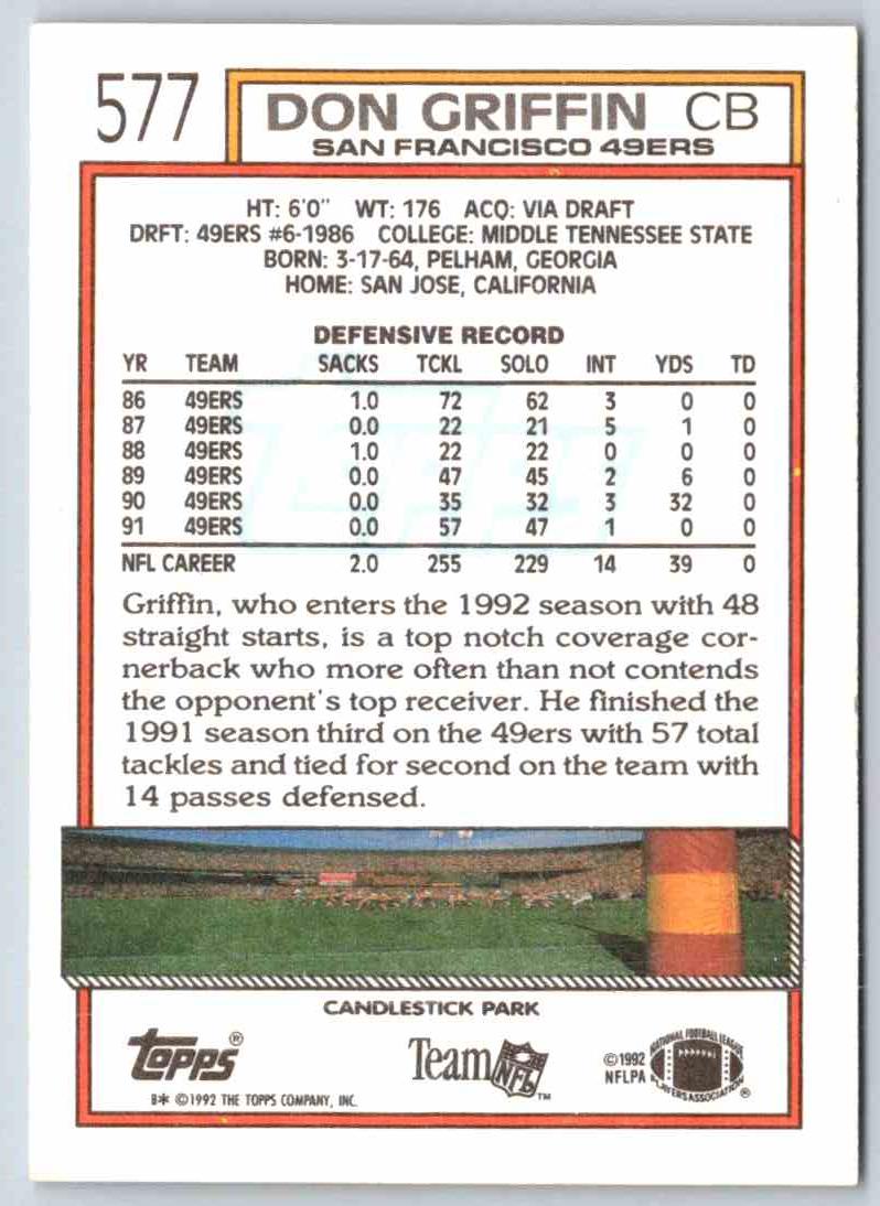 1994 Topps Don Griffin