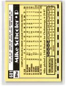 1990 Topps Tiffany Mike Schooler