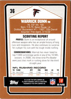 2007 Topps Draft Picks & Prospects Warrick Dunn #36