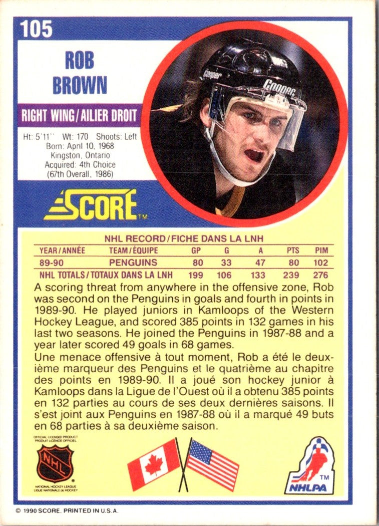 1990 Score Rob Brown