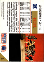 1991 Pro Set Joe Montana #3