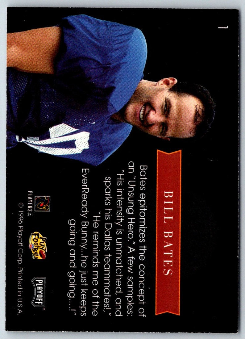 1996 Playoff Absolute Prime Unsung Heroes Bill Bates