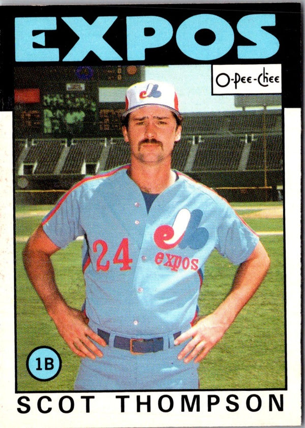 1986 O-Pee-Chee Scot Thompson #93