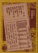 1986 Topps Dave Krieg