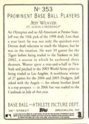 2006 Topps Turkey Red Jeff Weaver
