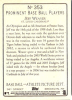 2006 Topps Turkey Red Jeff Weaver #353